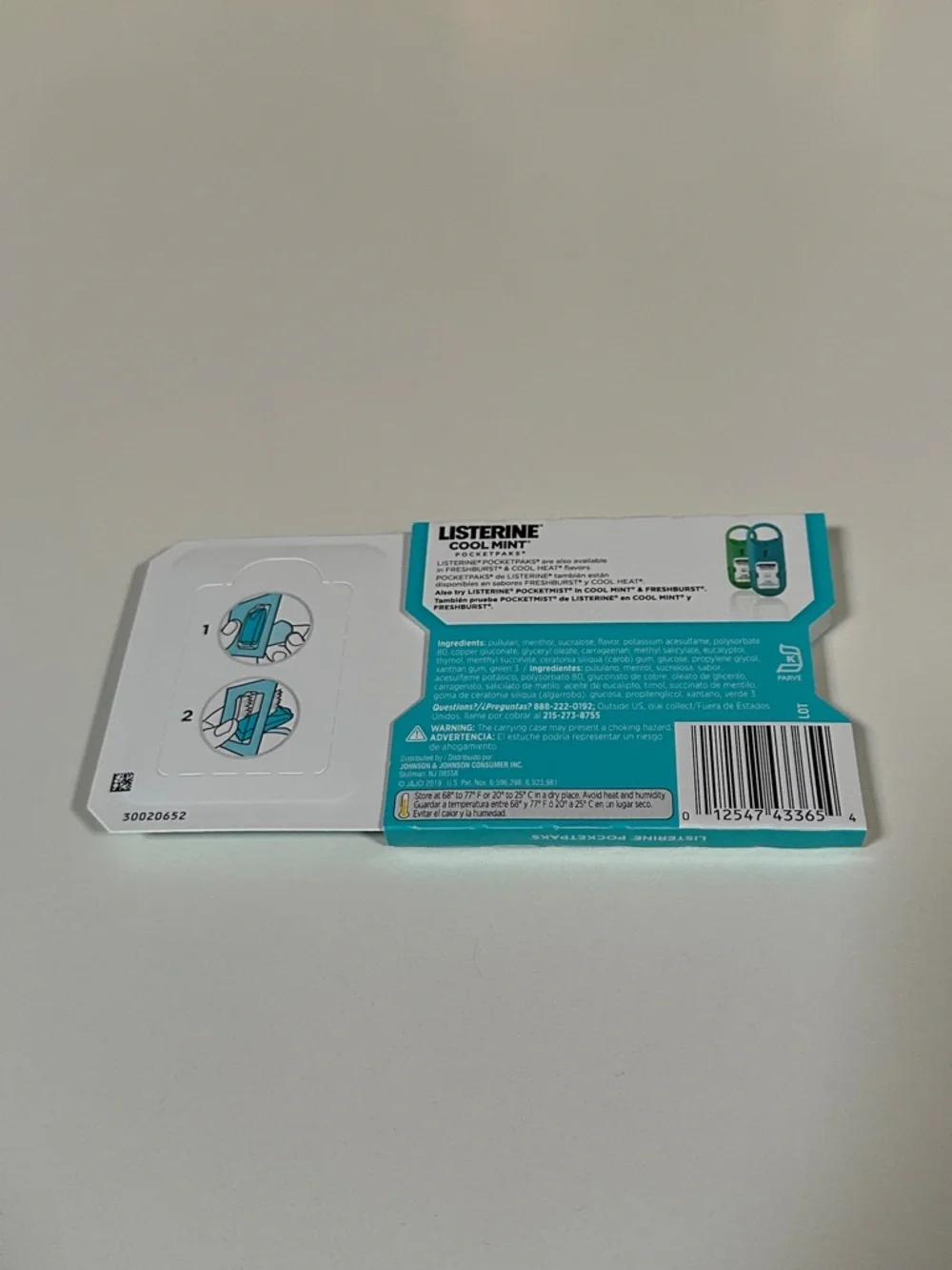 12 Packs Of Listerine Cool Mint Breath Strips Pock